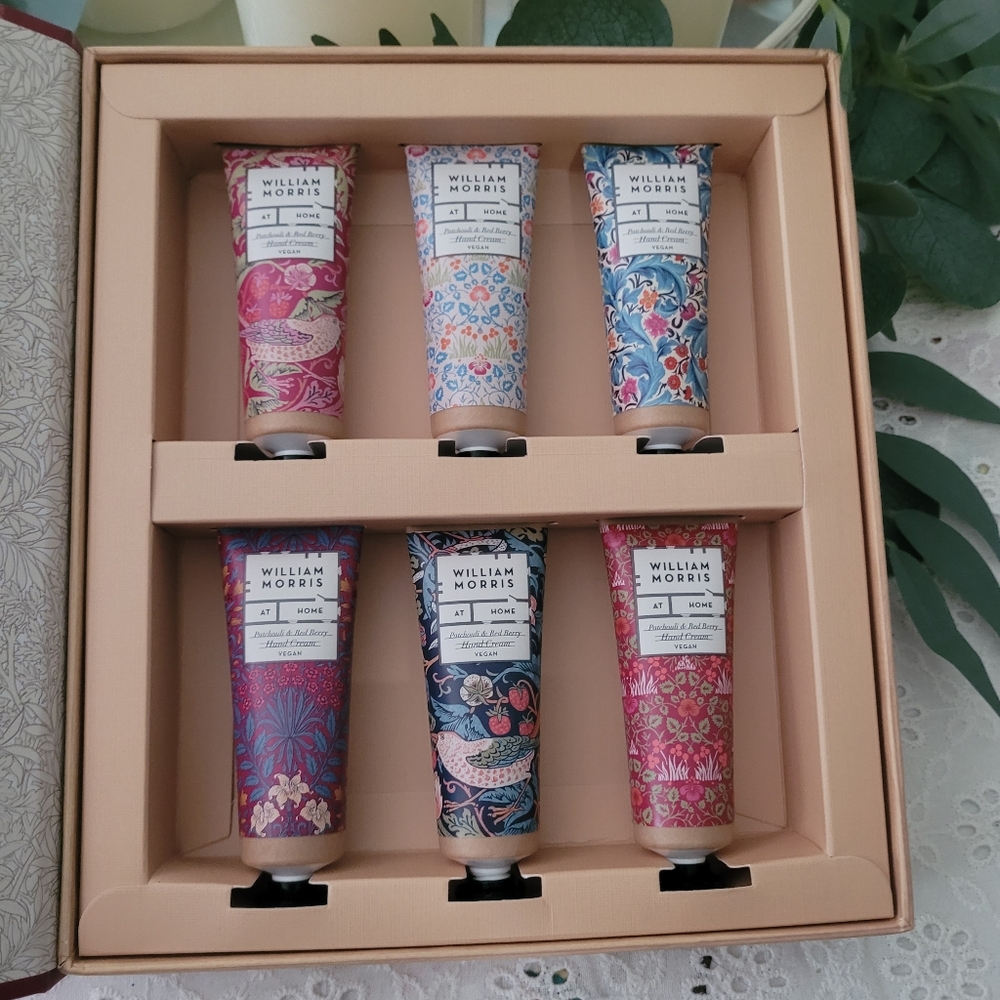 William Morris Set Of 6 Vegan Hand Creams